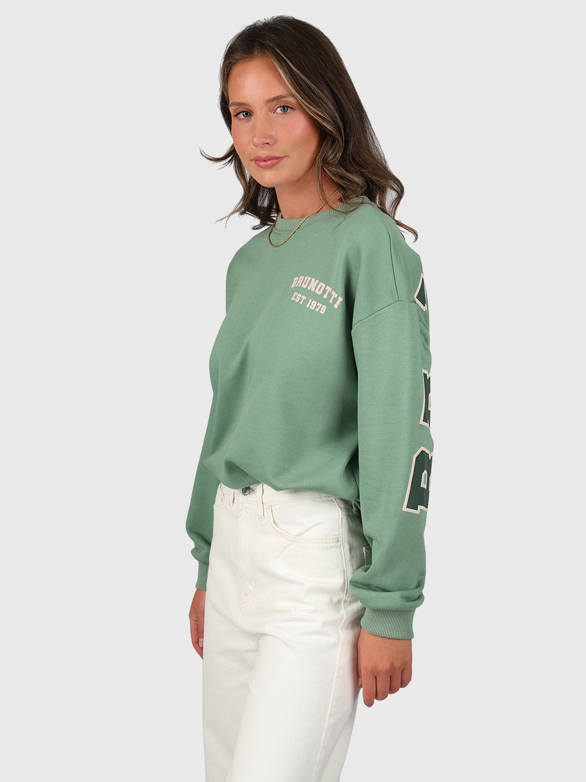 Sommer Alm Damen Sweatshirt | Eucalyptus