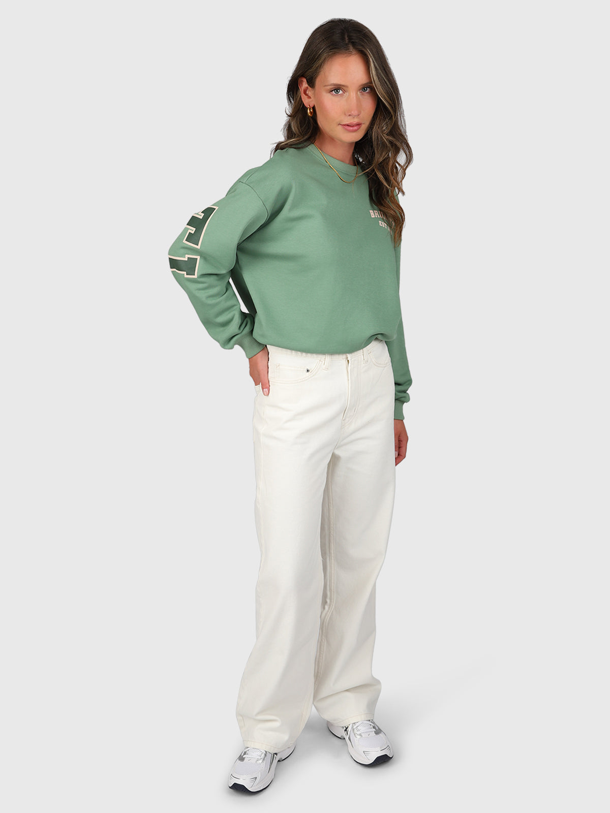 Sommer Alm Damen Sweatshirt | Eucalyptus