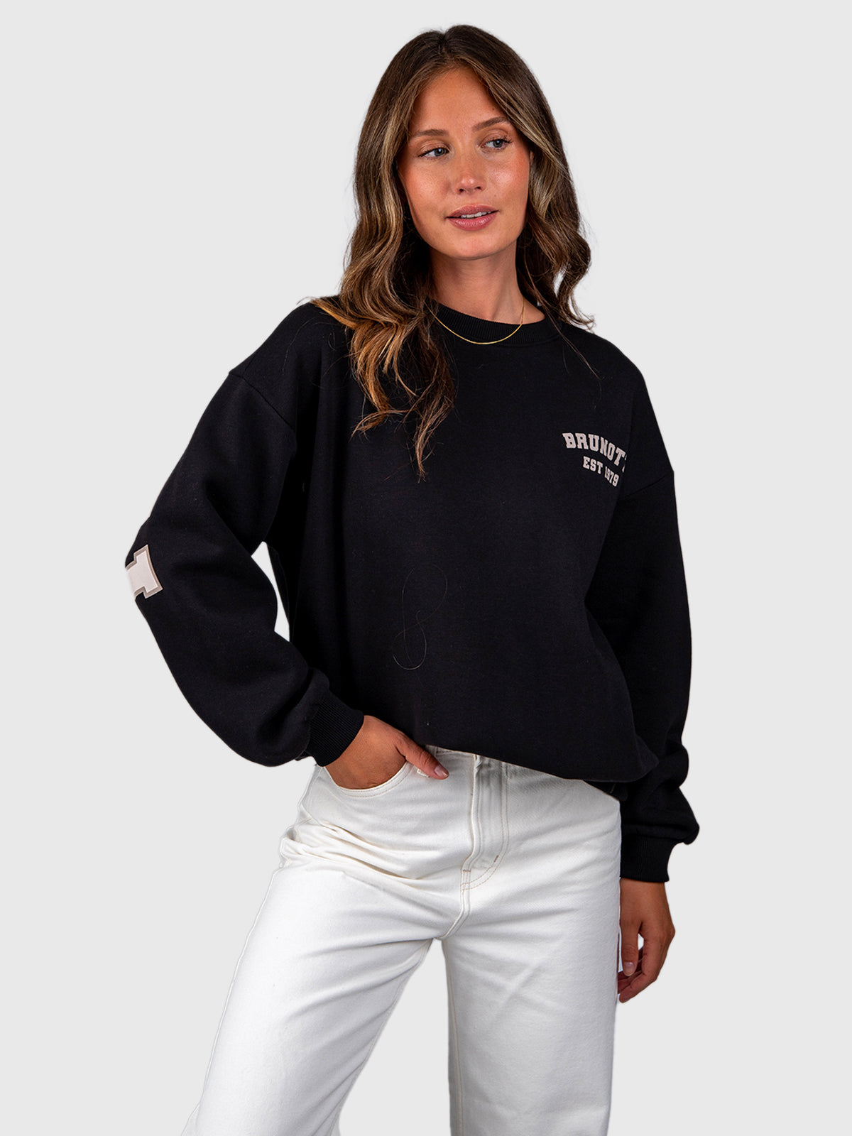 Alm Damen Sweatshirt | Schwarz