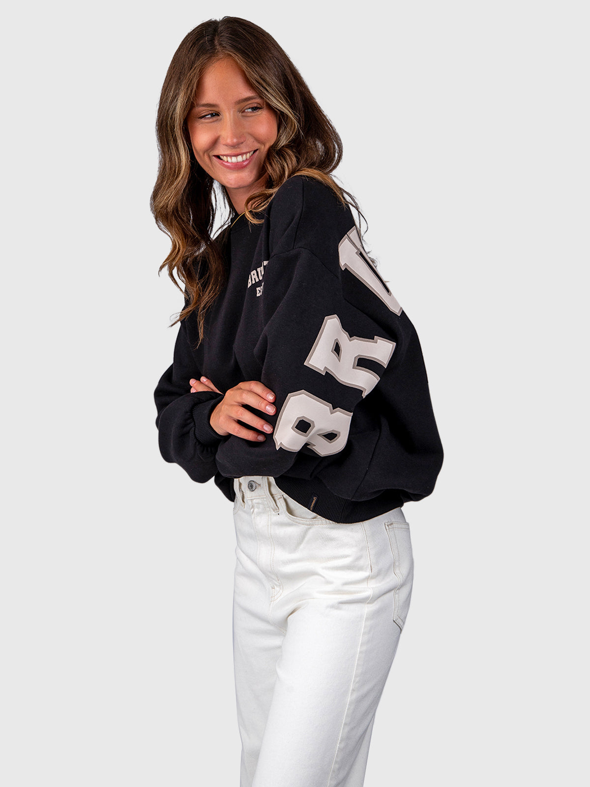 Alm Damen Sweatshirt | Schwarz
