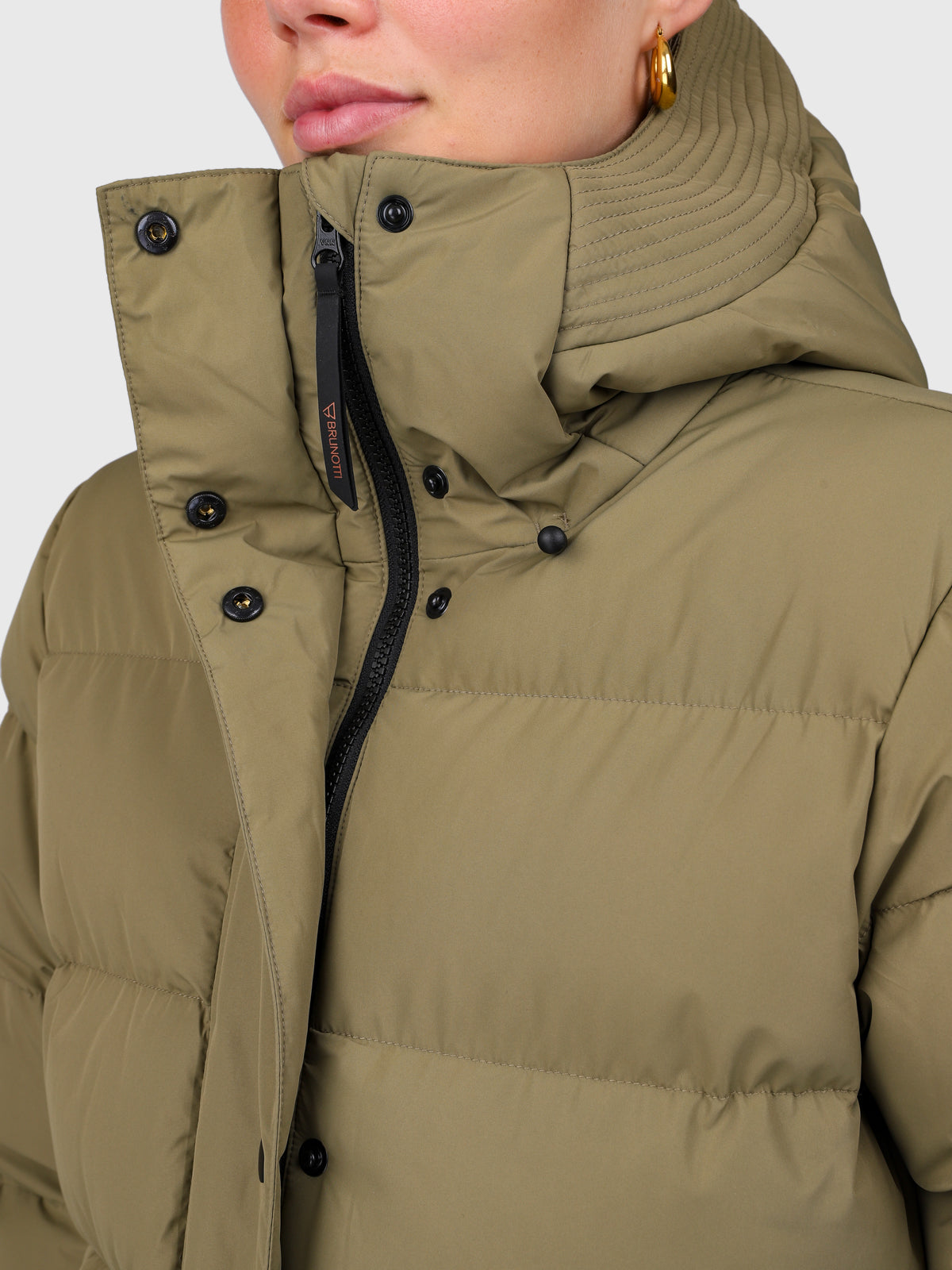 Madwell Dames Puffer Jas | Dusky Green