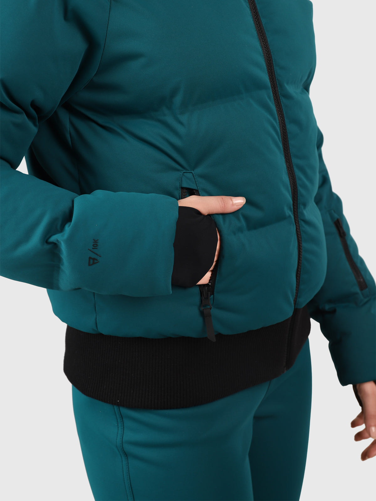 Firecrown Damen Puffer Skijacke | Evergreen