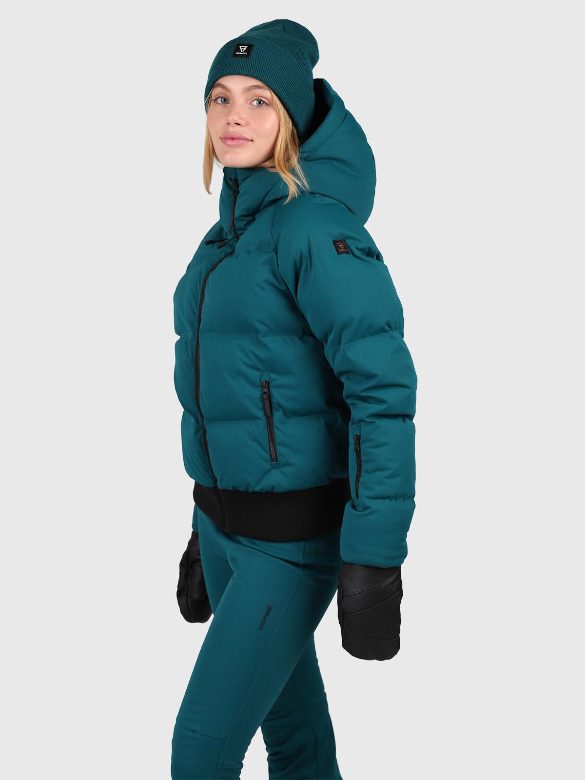 Firecrown Damen Puffer Skijacke | Evergreen