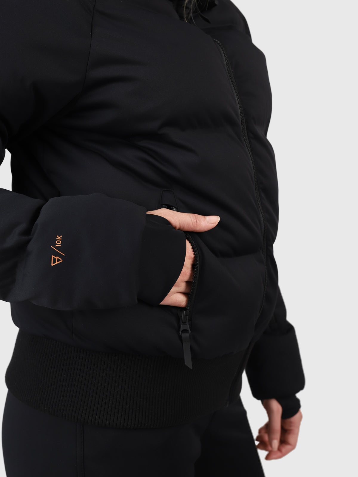 Firecrown Dames Puffer Ski Jas | Zwart