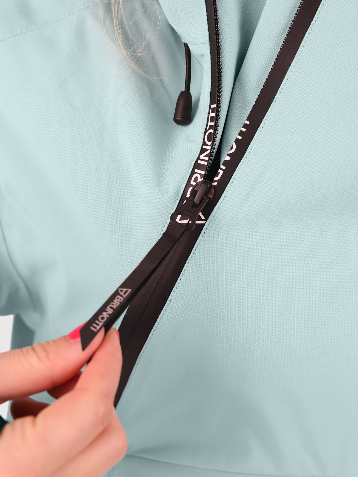 Mojavasa-S Damen Anorak Schneejacke | Seegrün