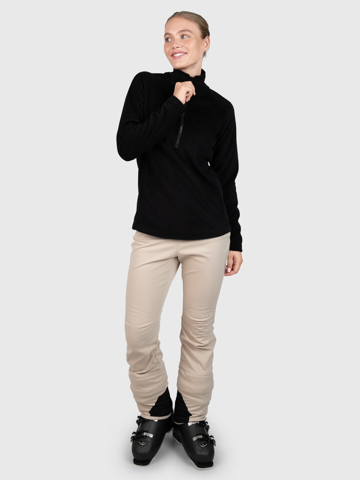 Skiania Dames Fleece | Zwart