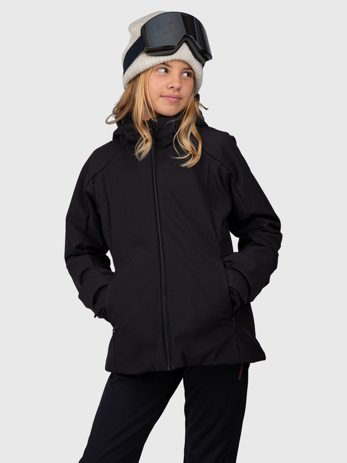 Ariasy Mädchen Softshell Skijacke | Schwarz
