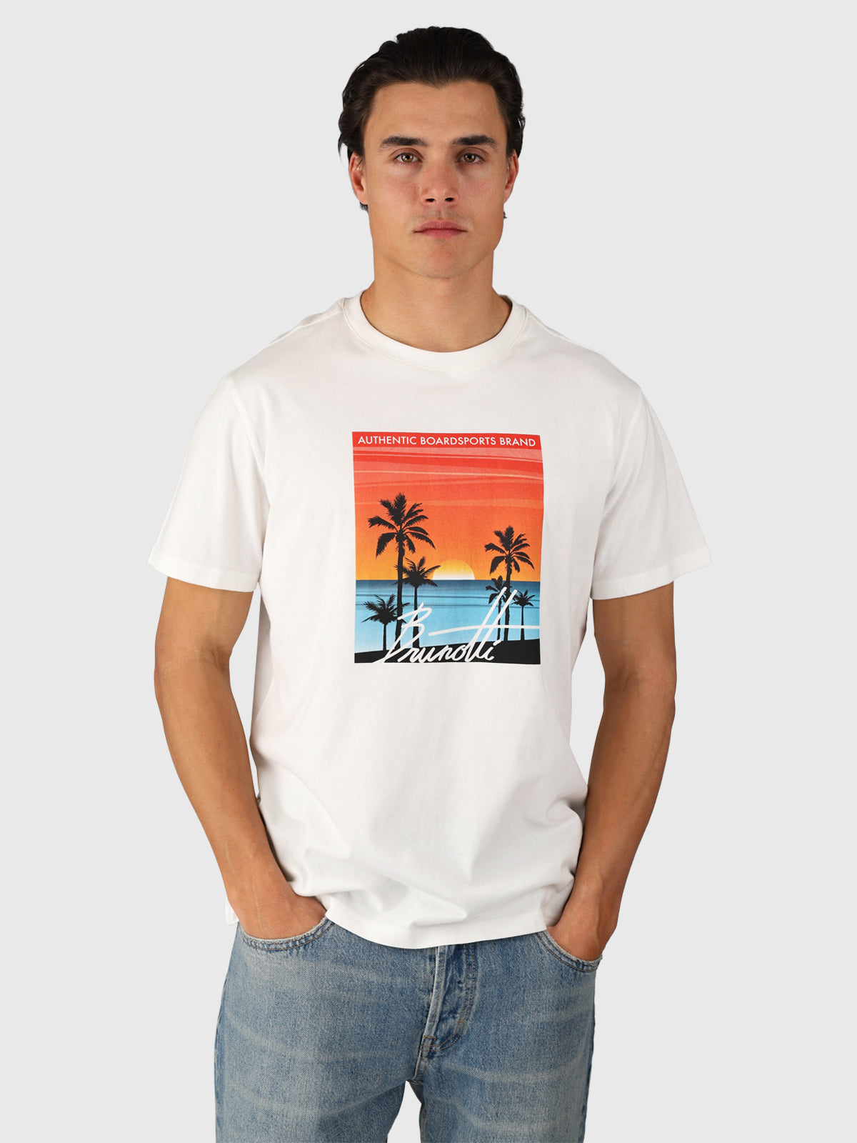 Leeway Heren T-shirt | Snow