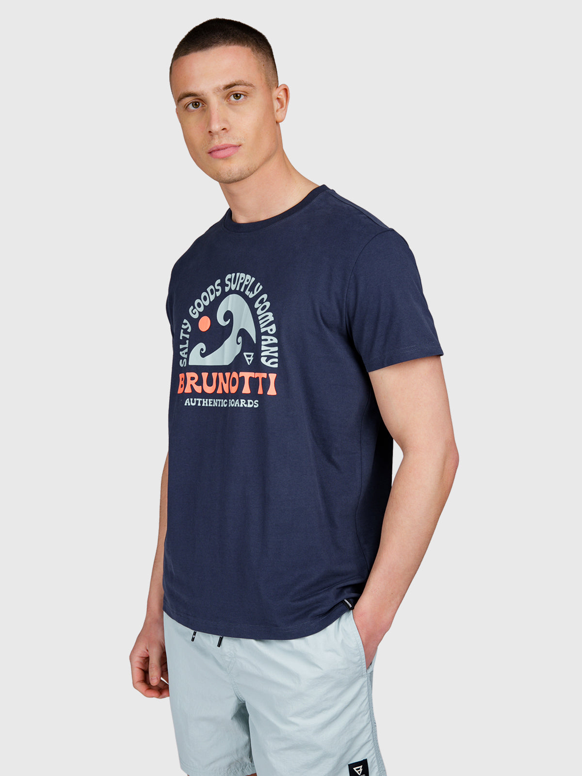 Leeway Herren T-Shirt | Indigo Blue