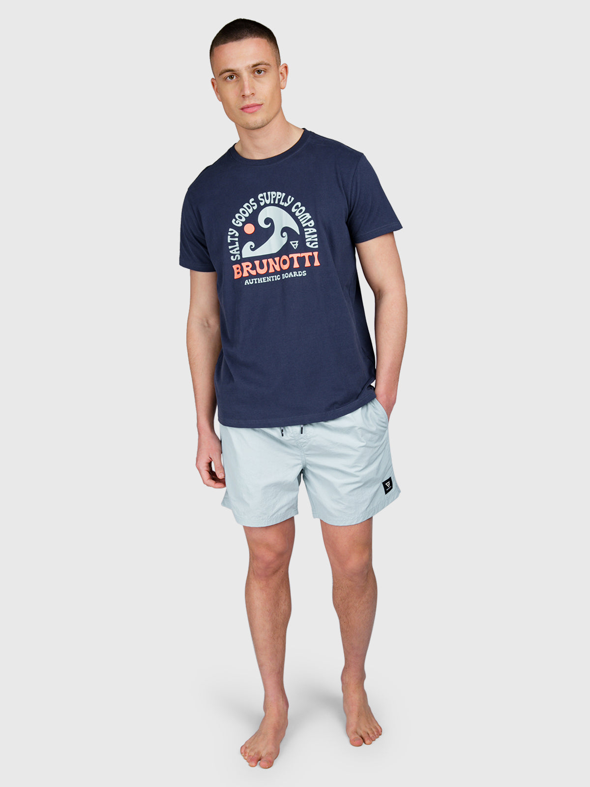 Leeway Herren T-Shirt | Indigo Blue