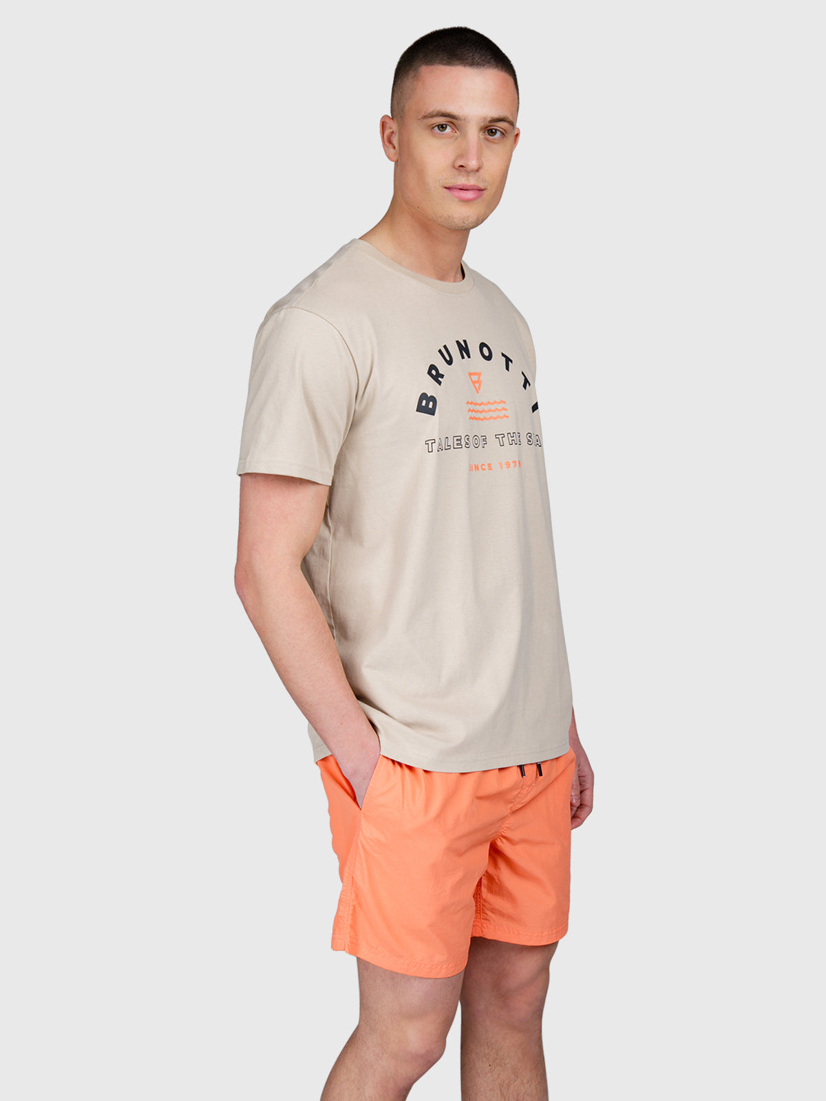Leeway Herren T-Shirt | Feather Grey 