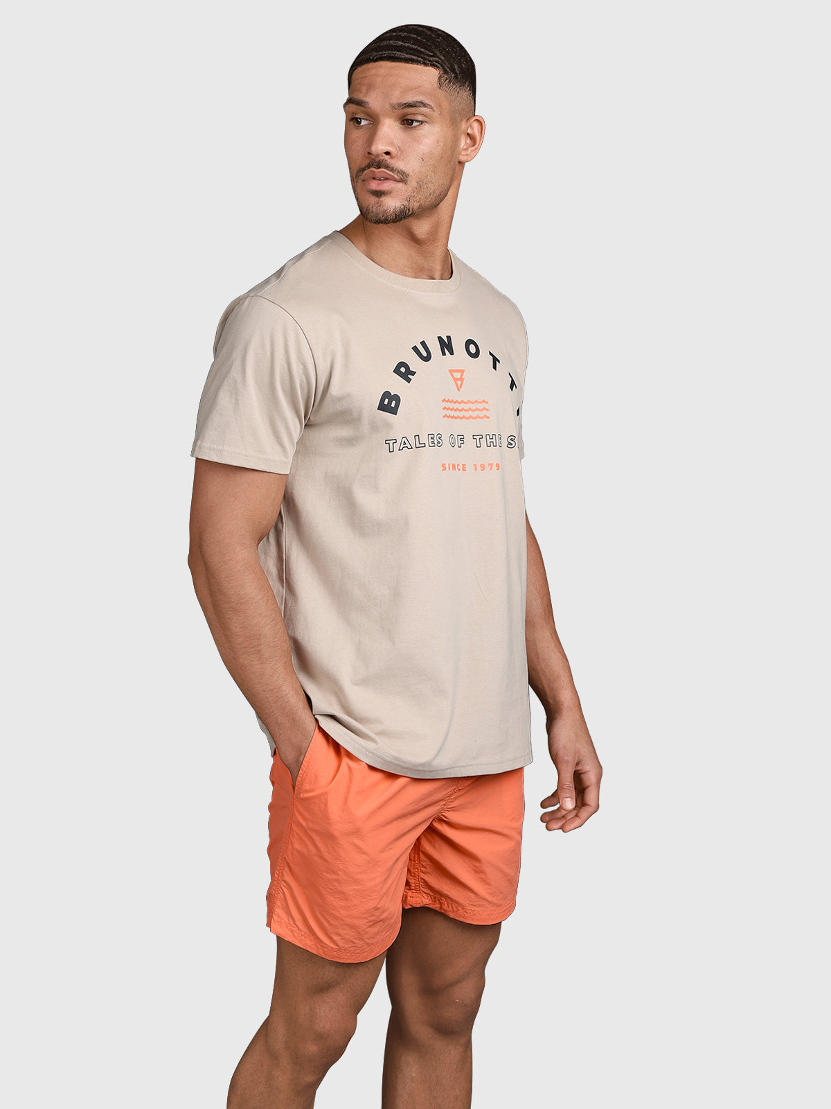 Leeway Herren T-Shirt | Feather Grey 