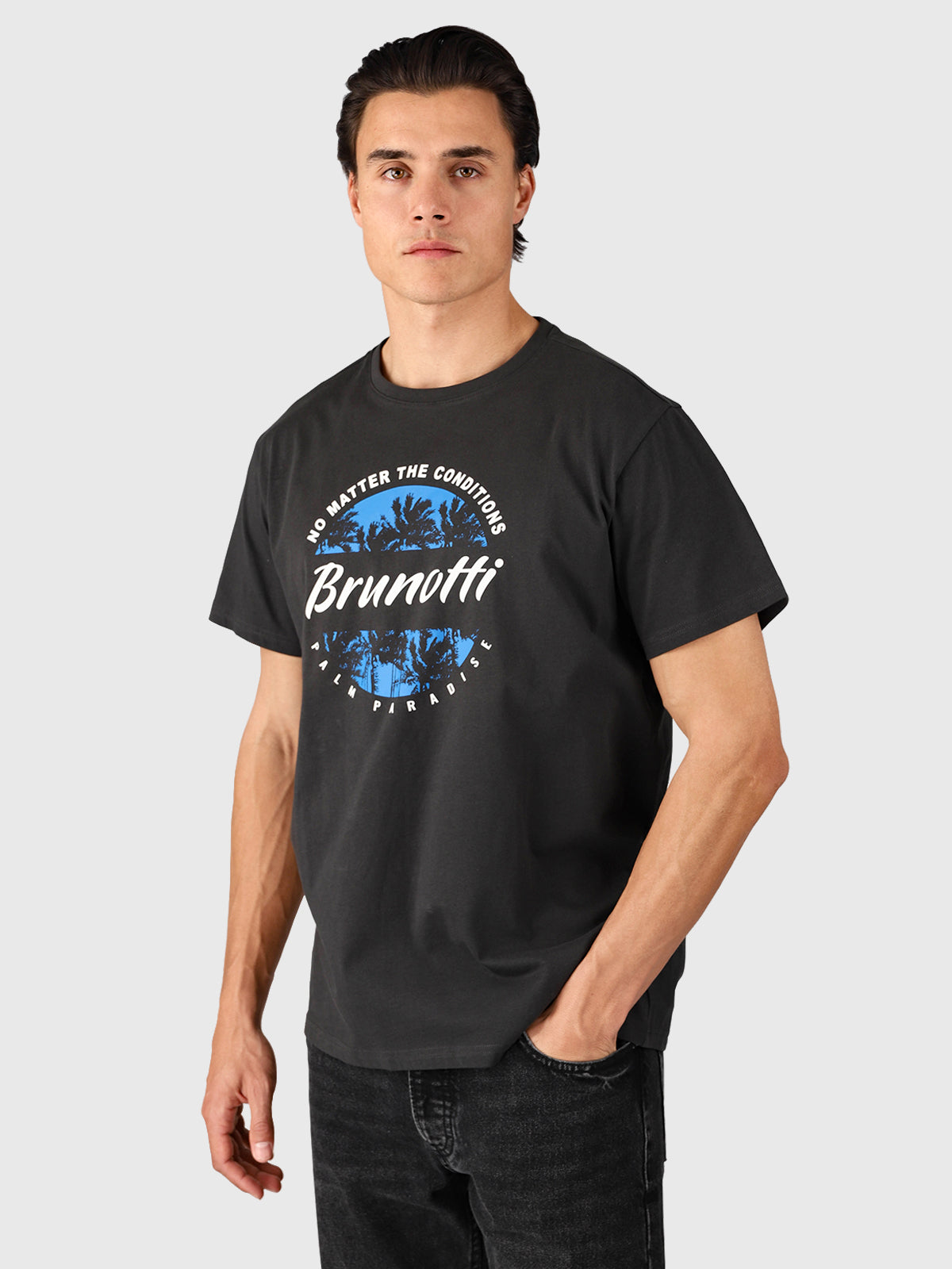 Leeway Herren T-shirt | Pirate Black
