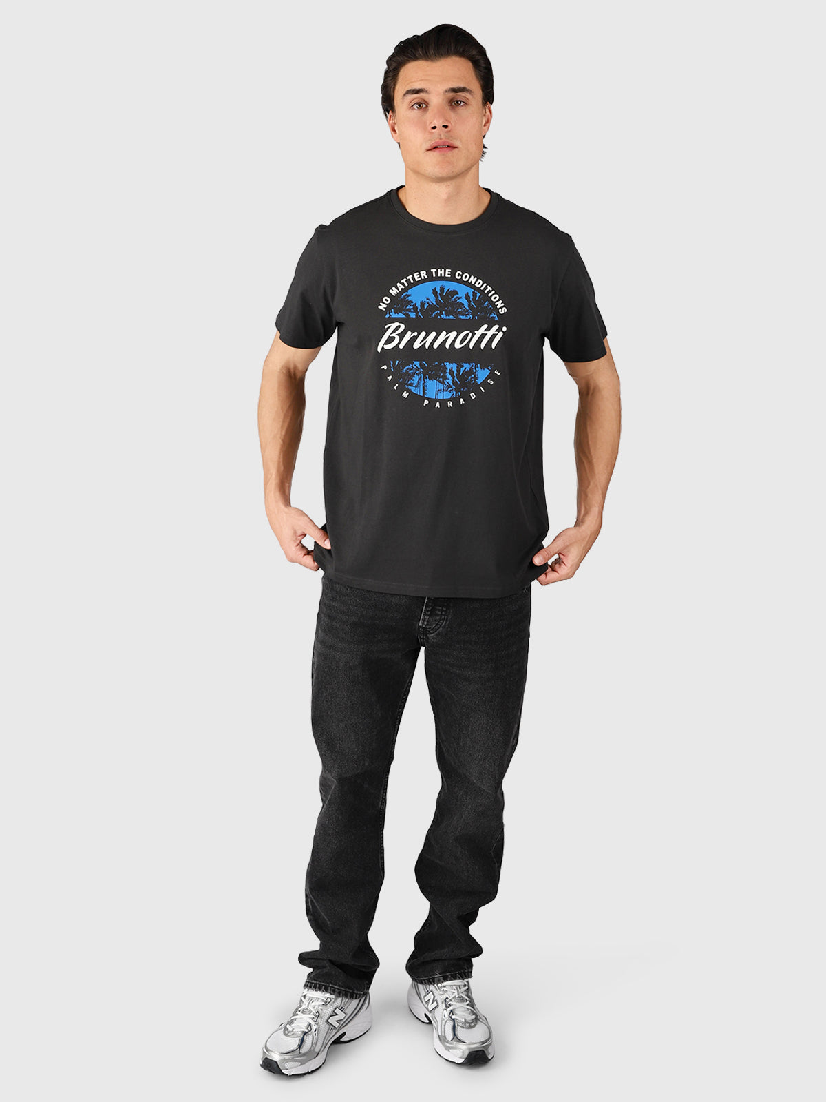 Leeway Herren T-shirt | Pirate Black
