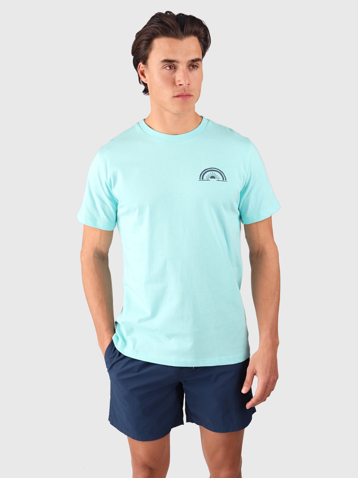 Baye Herren T-shirt | Aruba Blue