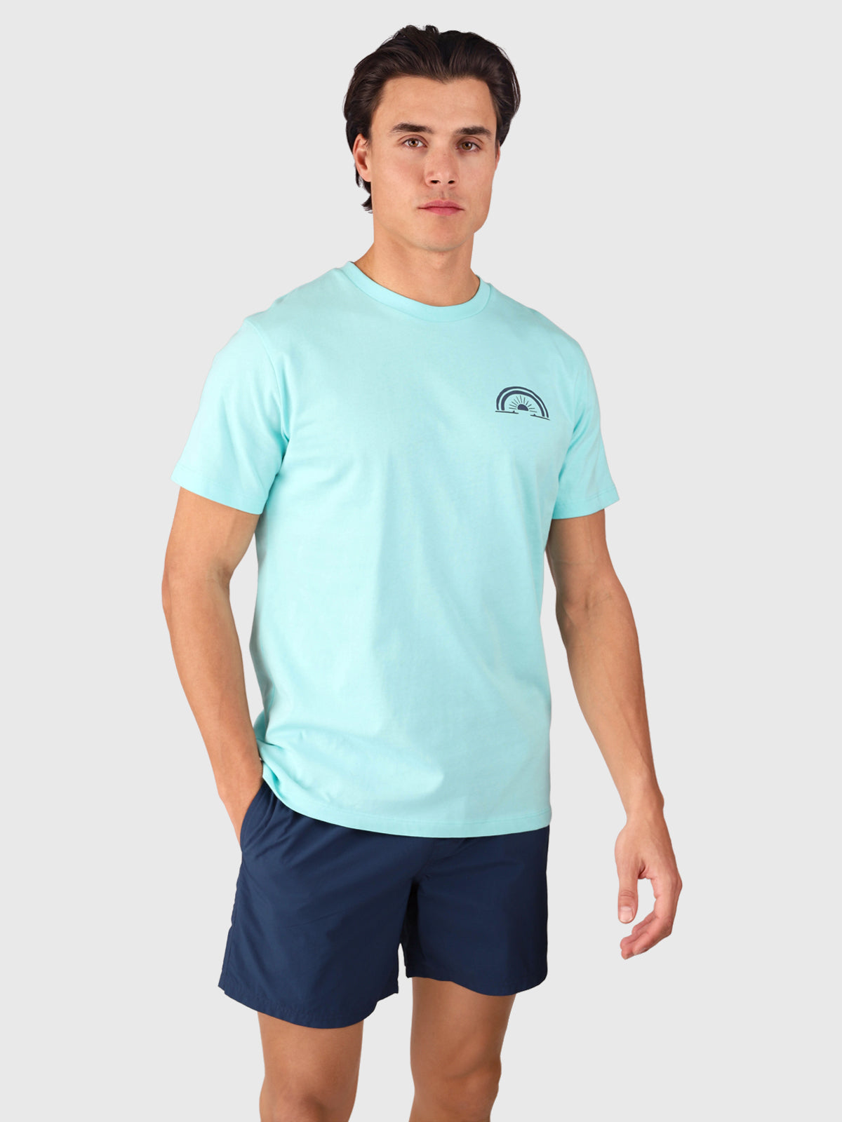 Baye Herren T-shirt | Aruba Blue