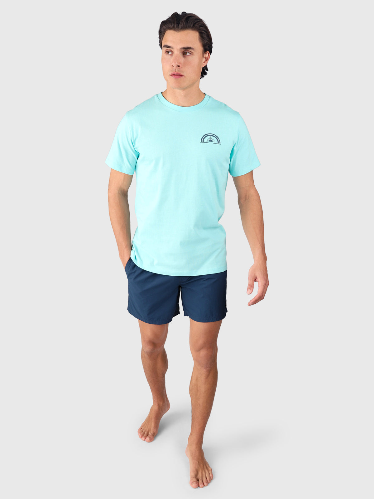 Baye Herren T-shirt | Aruba Blue
