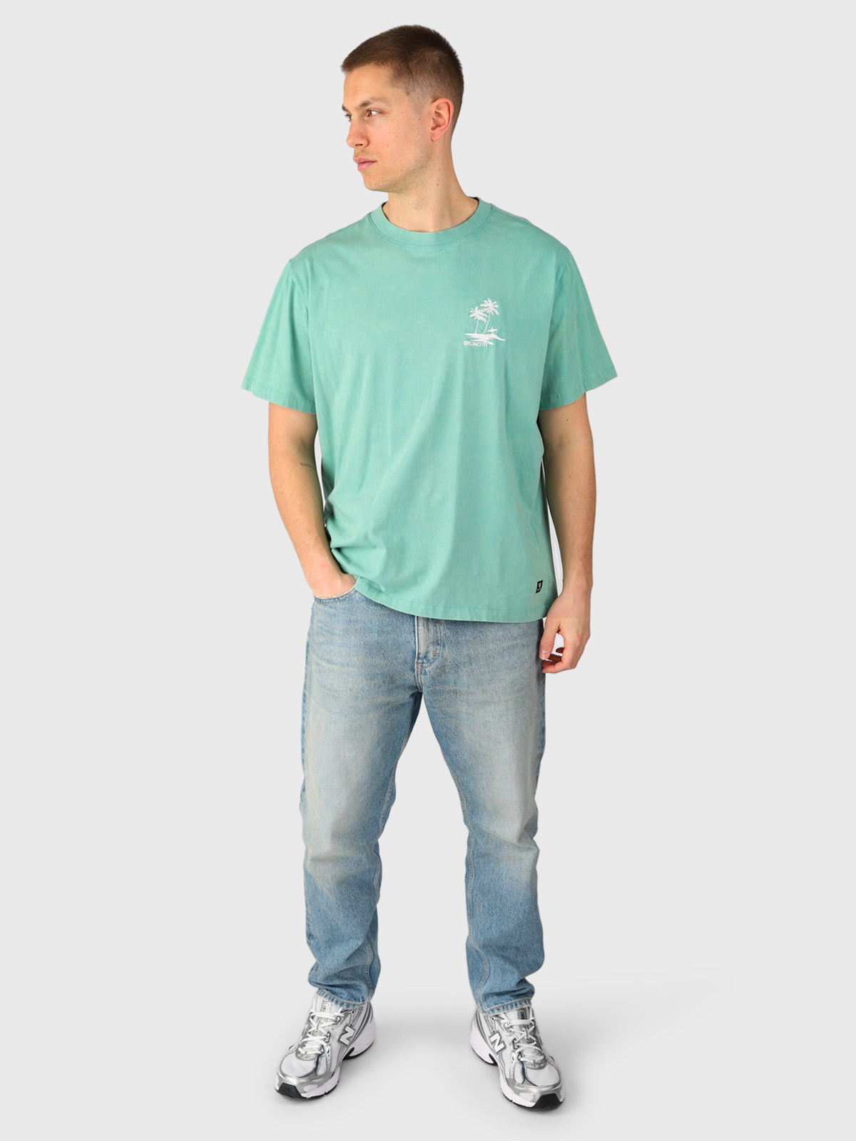 Wandes Herren T-shirt | Bottle Green