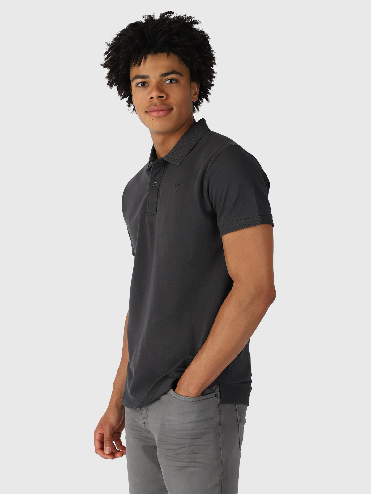 Frunot-II Herren Poloshirt | Grau