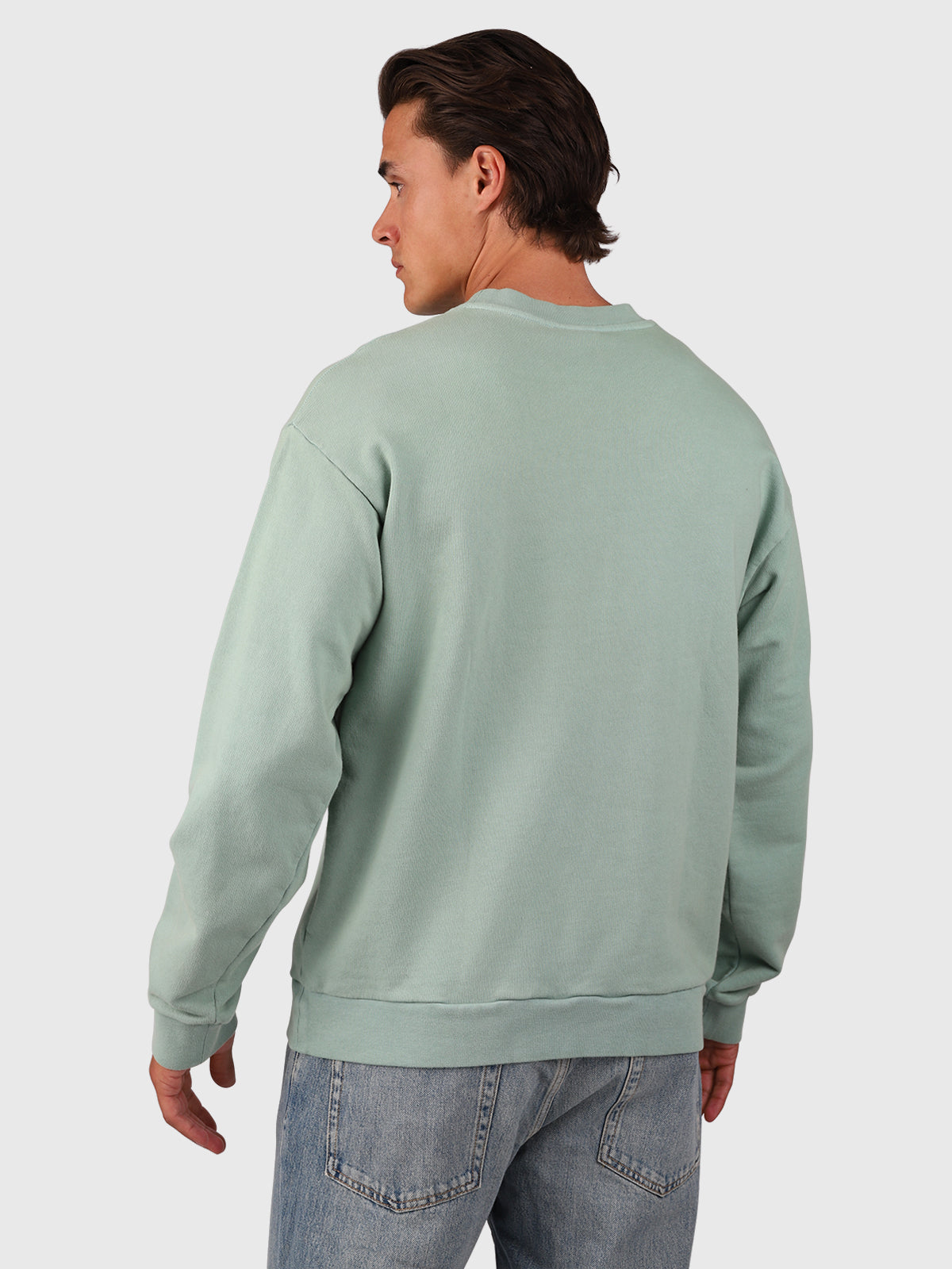Beachwash Men Sweater | Bottle Green