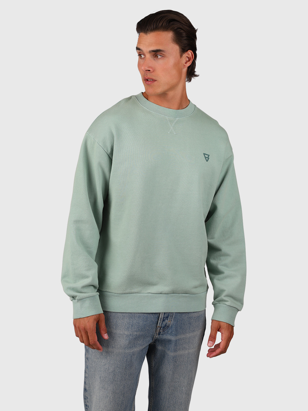 Beachwash Men Sweater | Bottle Green
