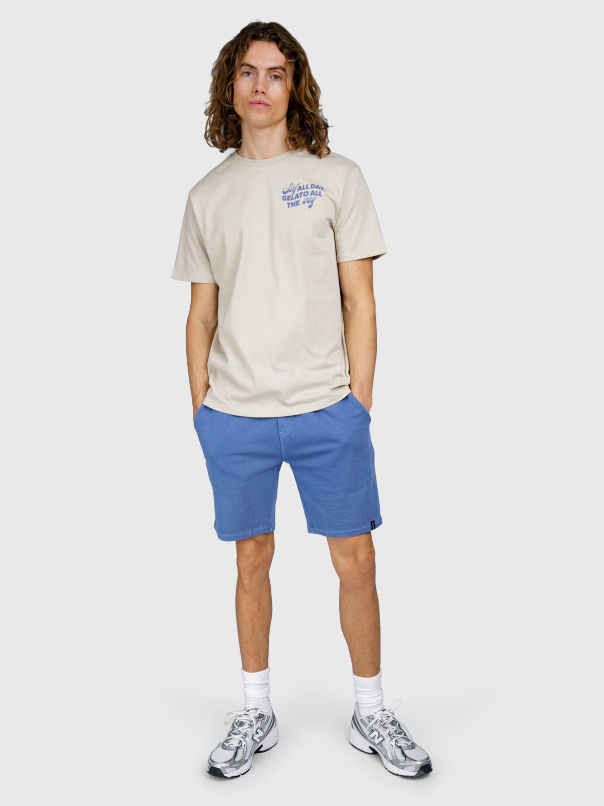 Stortes Herren Sweat Shorts | Grayblue
