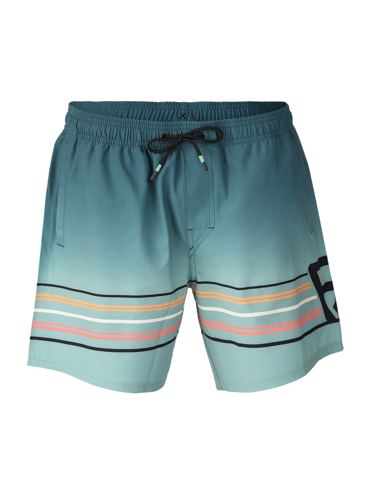 Bru-conic-Stripe Men Swim Shorts | Bottle Green