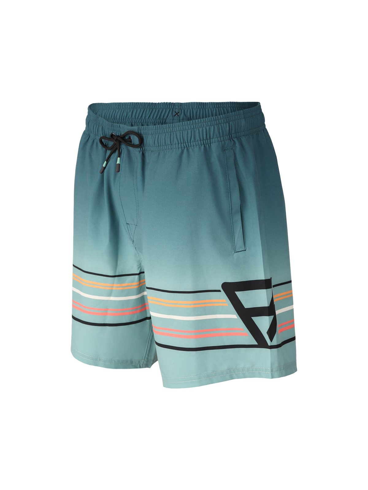 Bru-conic-Stripe Men Swim Shorts | Bottle Green