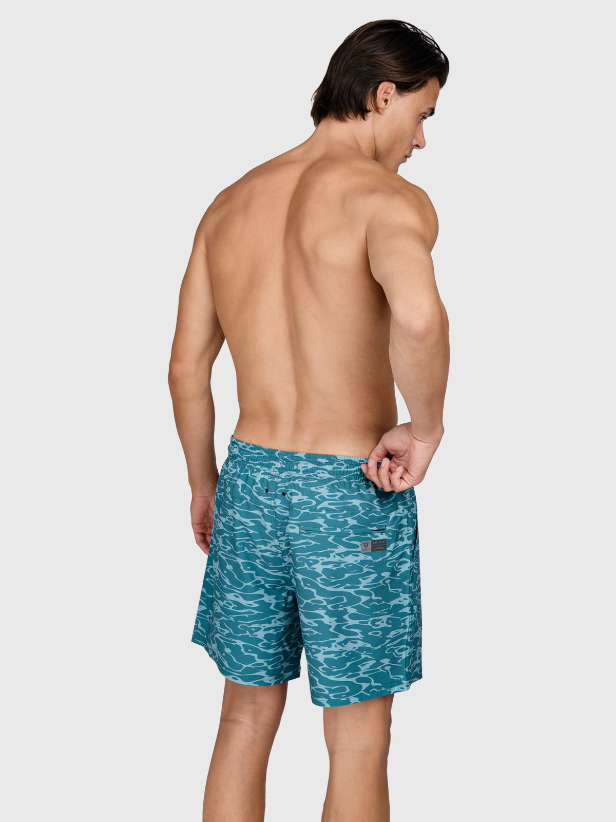 Bru-conic-Reflection Herren Badeshorts | Indigoblau