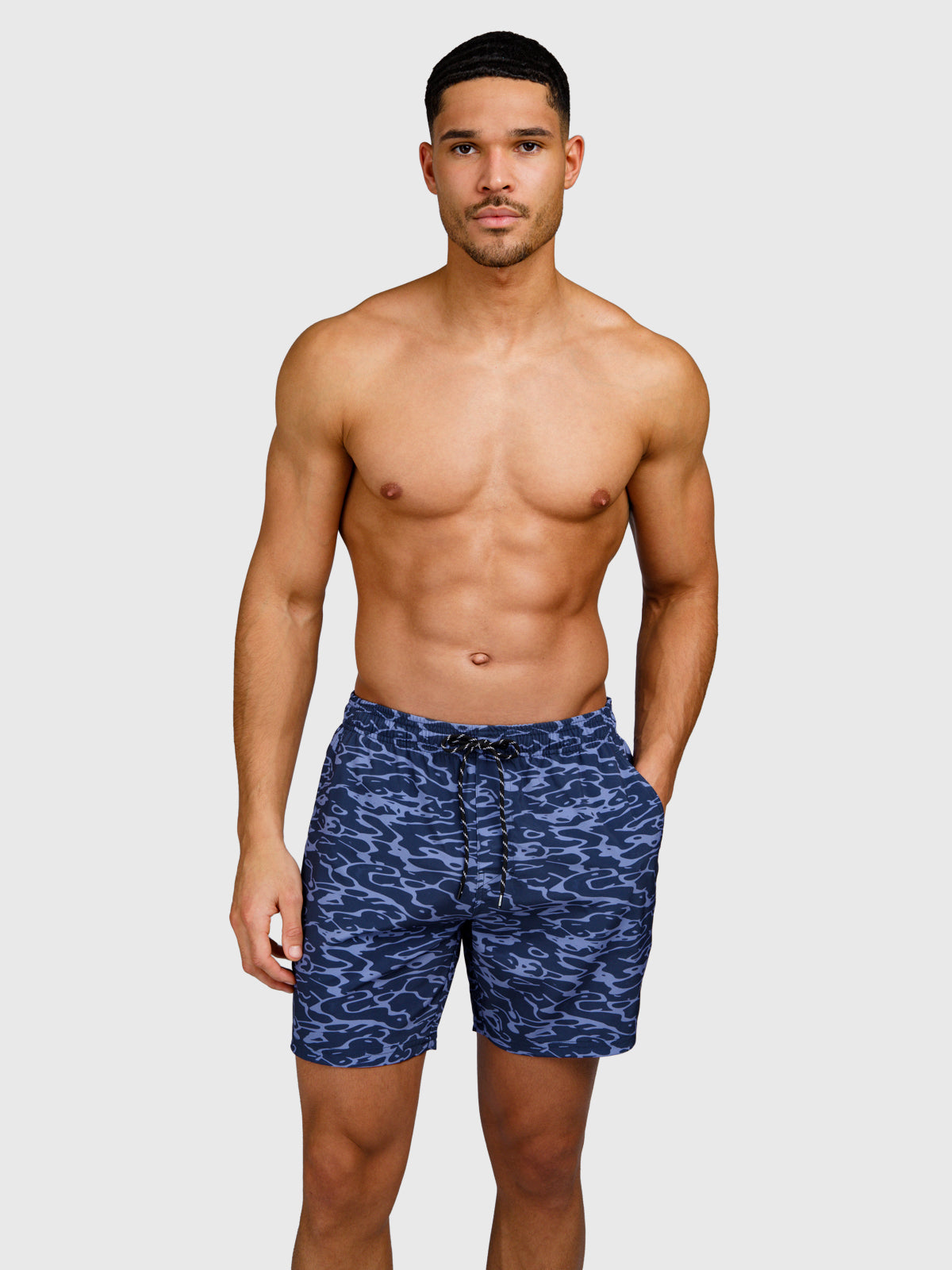 Bru-conic-Reflection Herren Badeshorts | Indigoblau