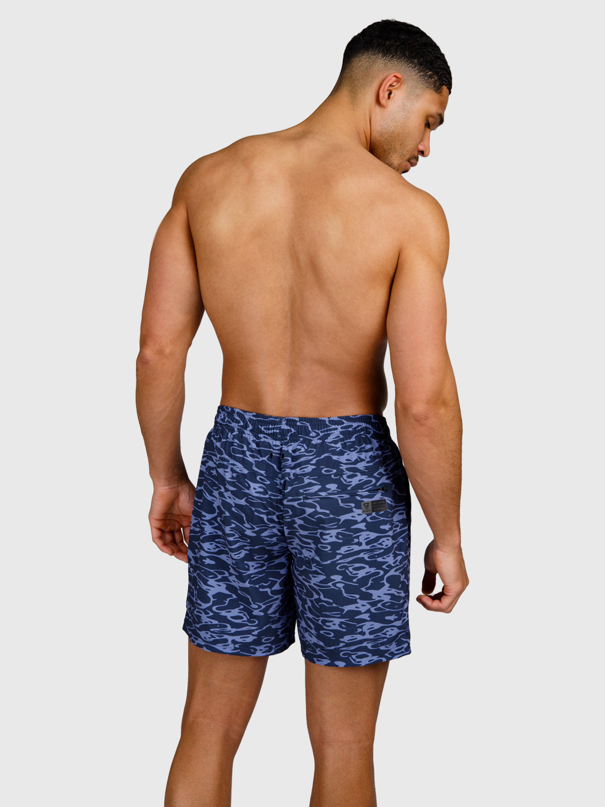 Bru-conic-Reflection Herren Badeshorts | Indigoblau