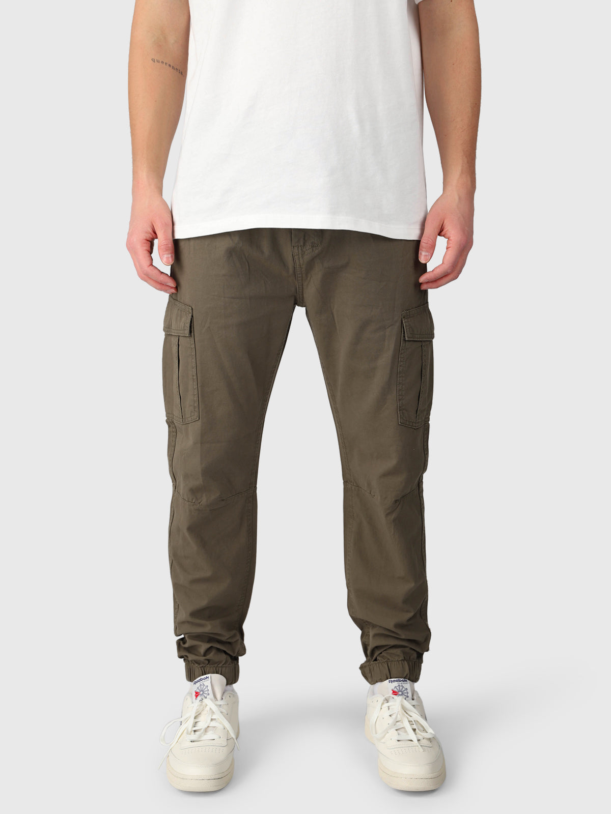 Lansons Heren Cargo Broek | Army Green
