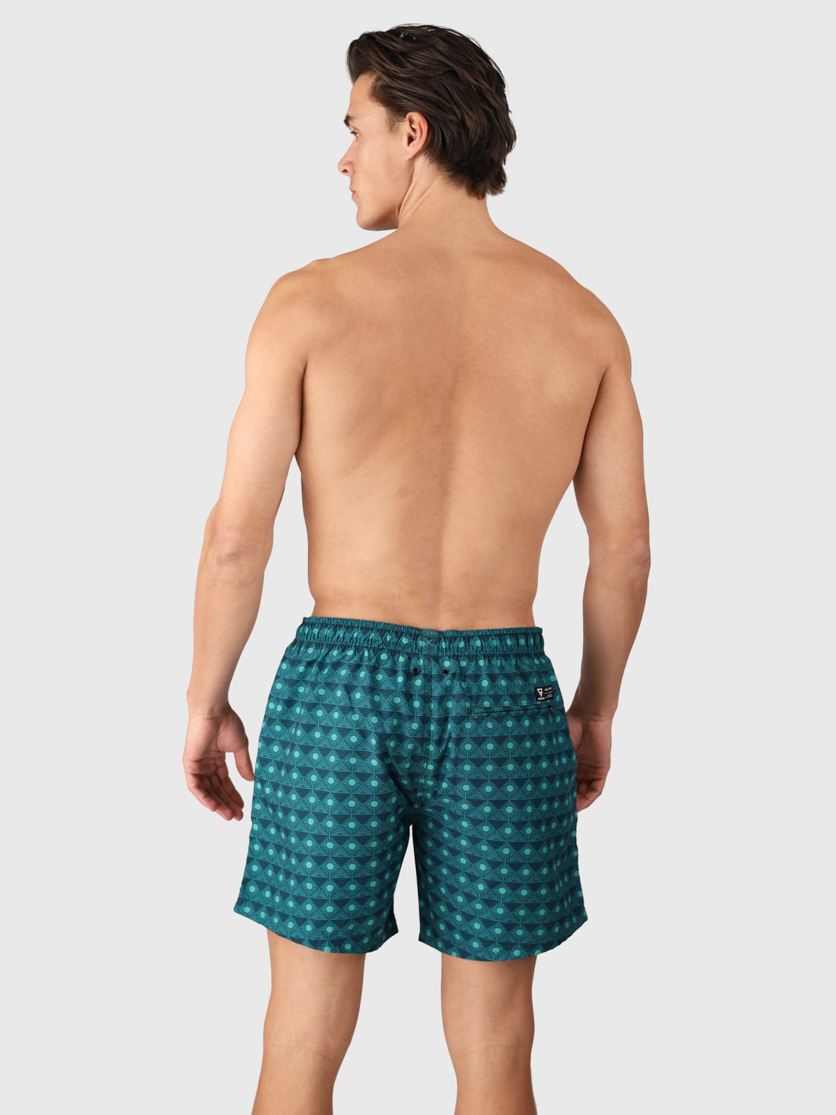 Cester-Mini Men Swim Shorts | Memories Of The Sun Fuel Green
