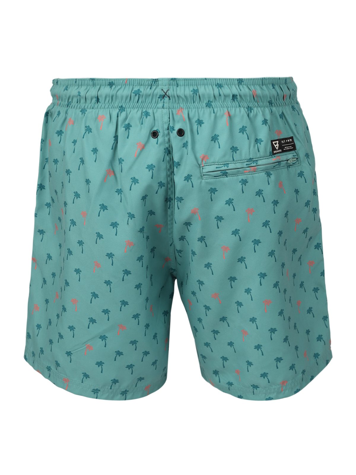 Cester-Mini Men Swim Shorts | Mini Palm Aqua Bottle Green