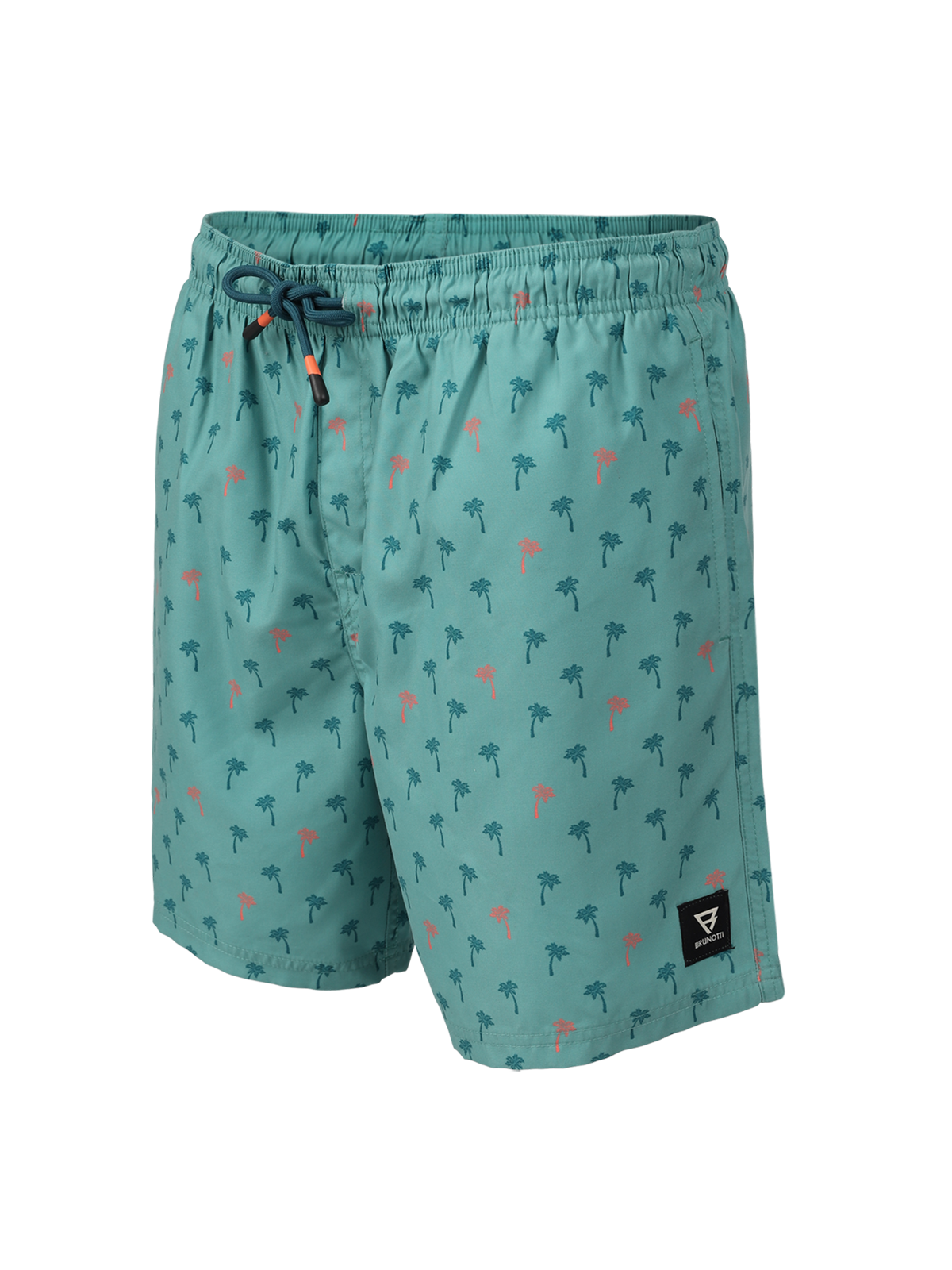 Cester-Mini Men Swim Shorts | Mini Palm Aqua Bottle Green