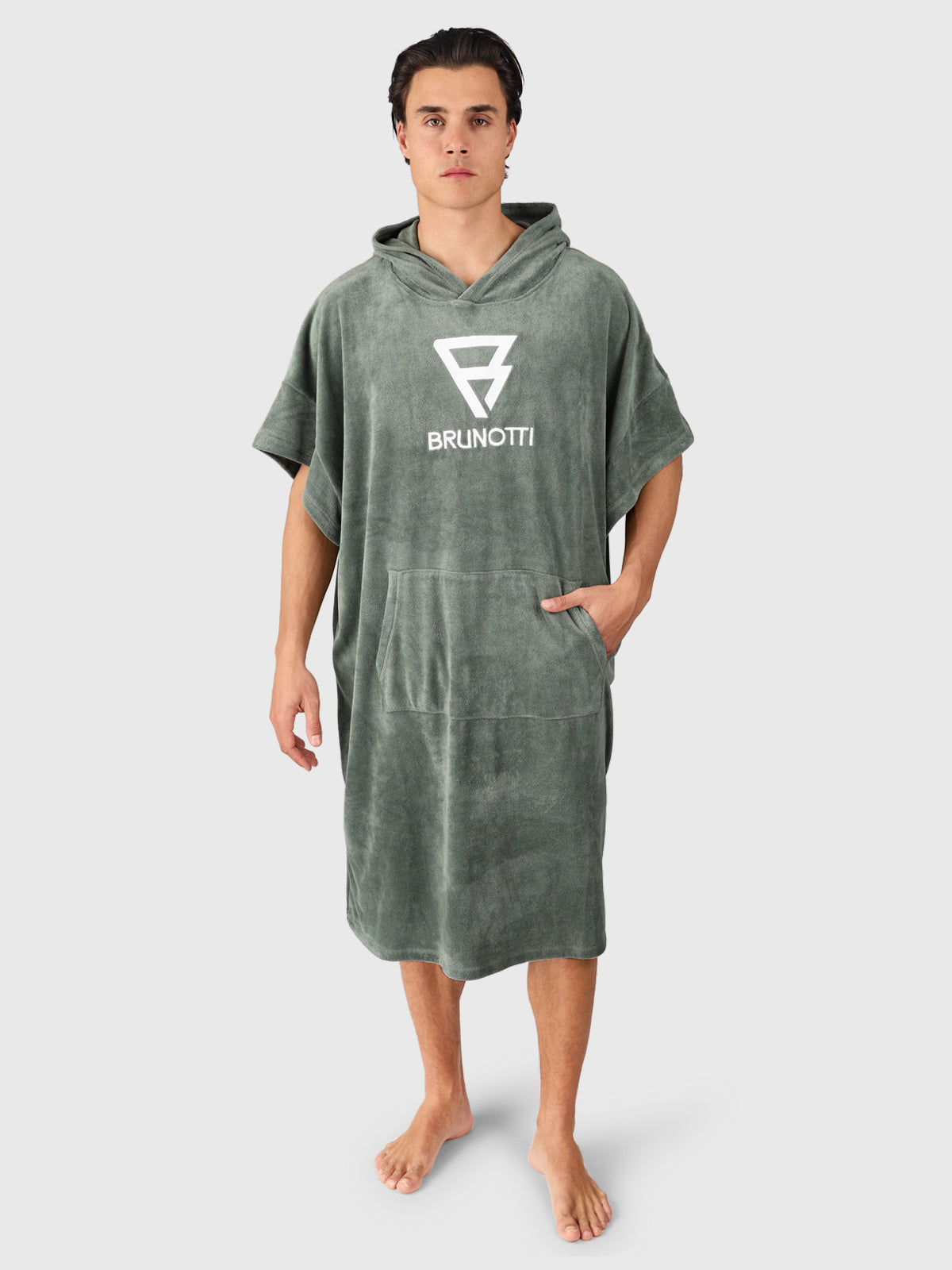 Poncho-Solid Poncho | Vintage Green