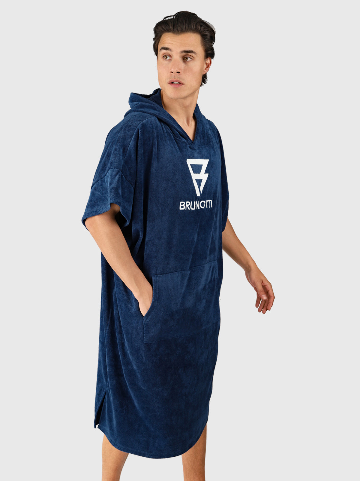 Poncho-Solid Poncho | Jeans Blue