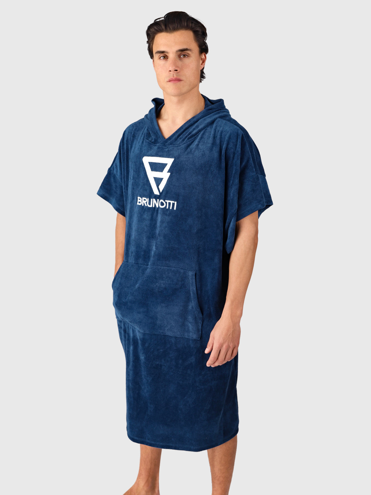 Poncho-Solid Poncho | Jeans Blue