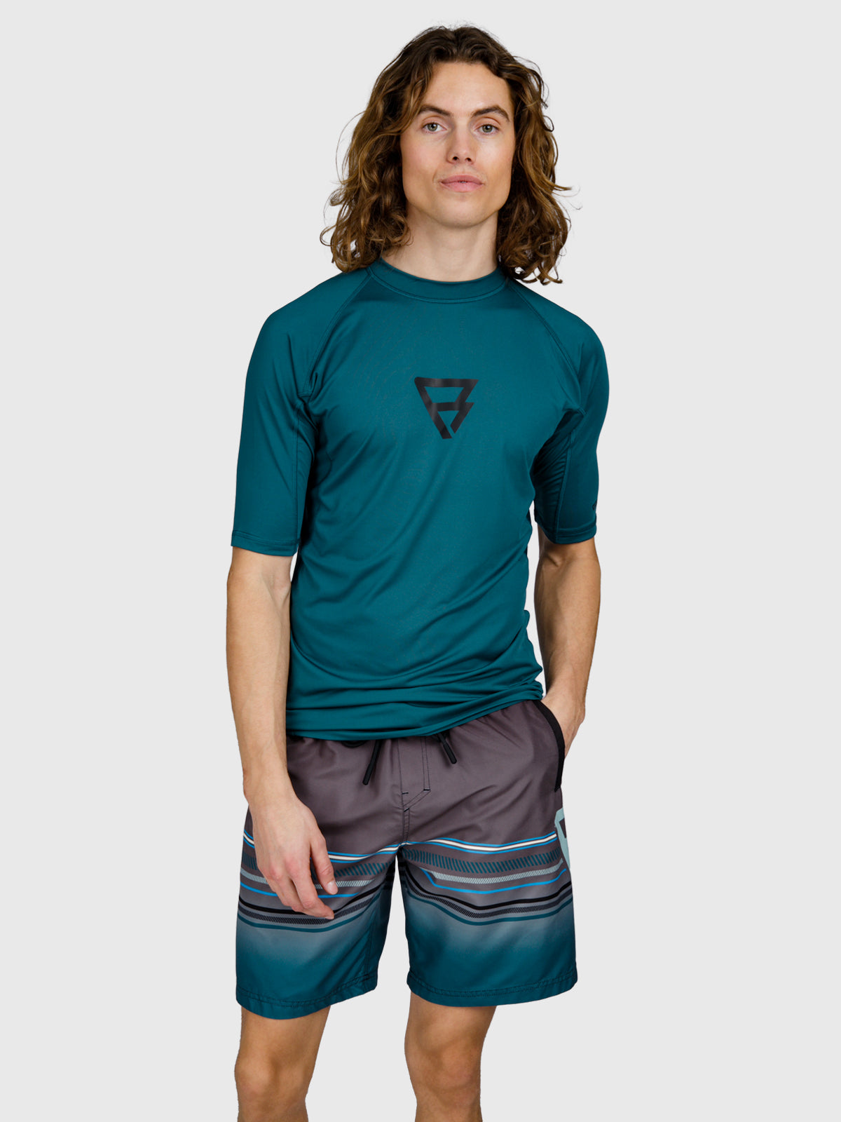 Waveguard Heren Rashguard | Neon Blue