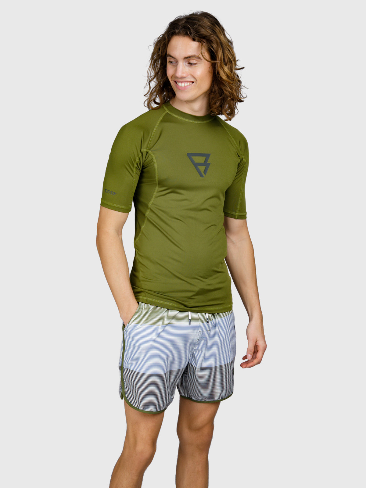 Waveguard Heren Rashguard | Neon Blue