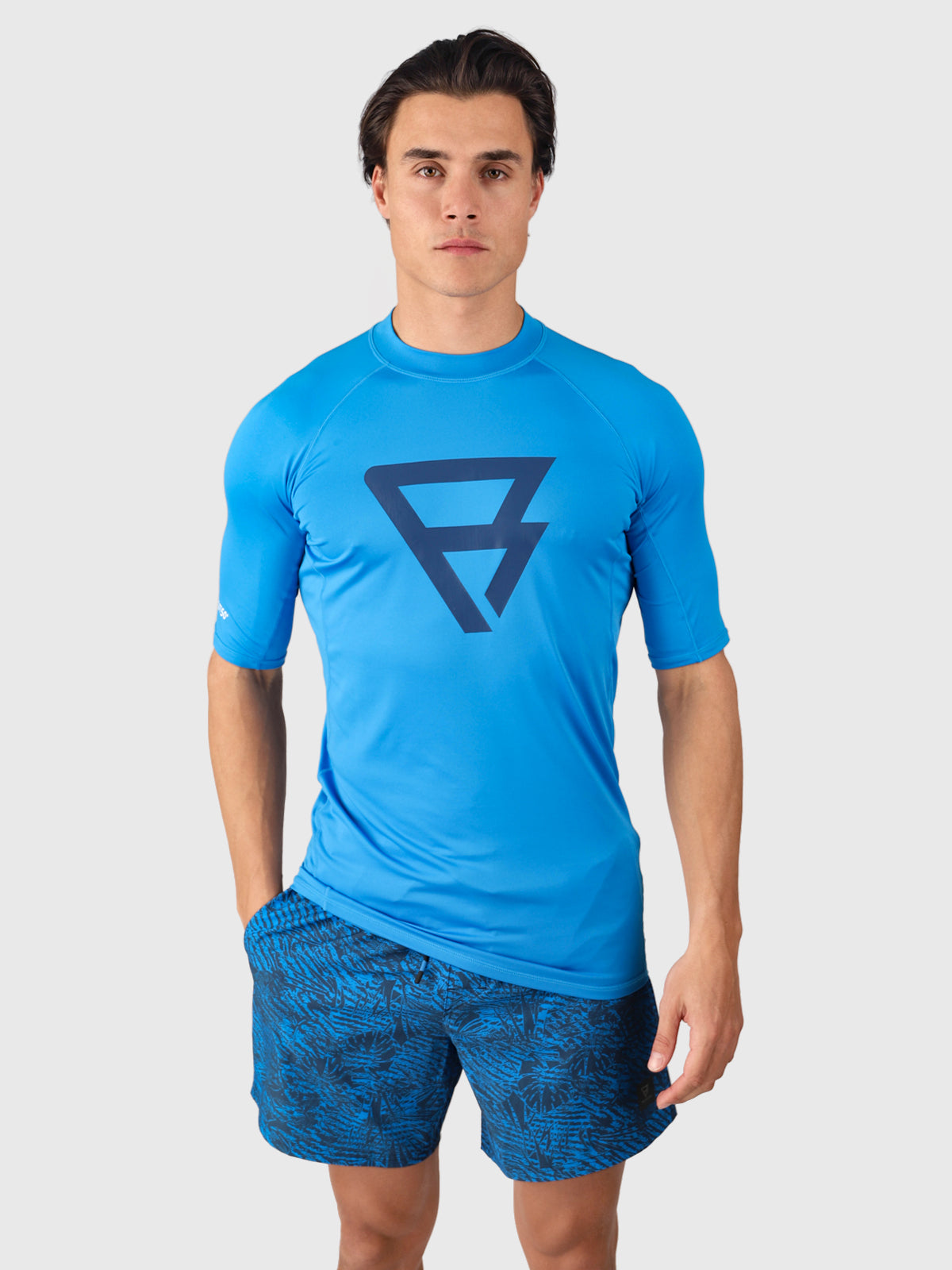 Waveguard Herren Rashguard | Neon Blue