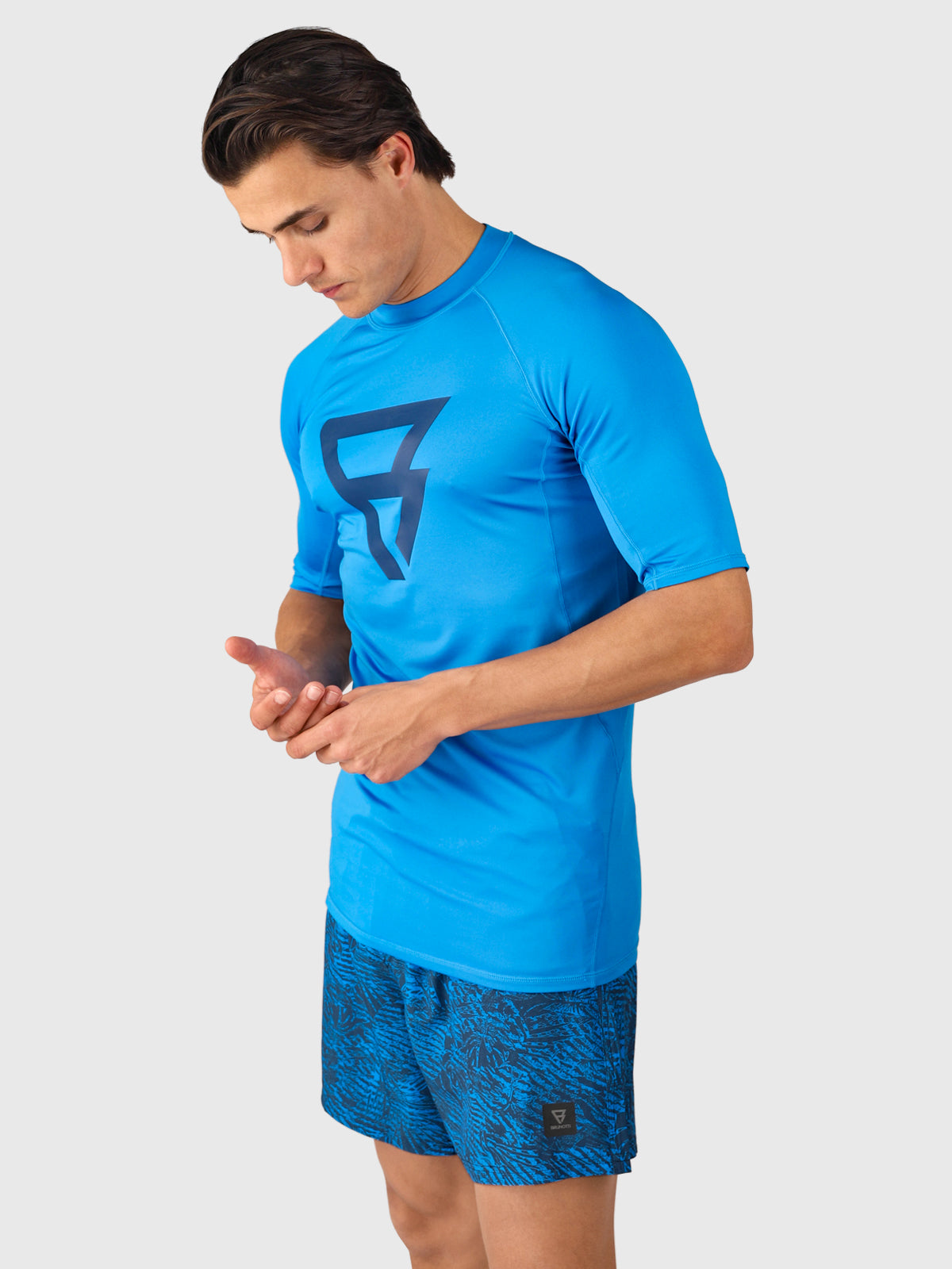 Waveguard Herren Rashguard | Neon Blue