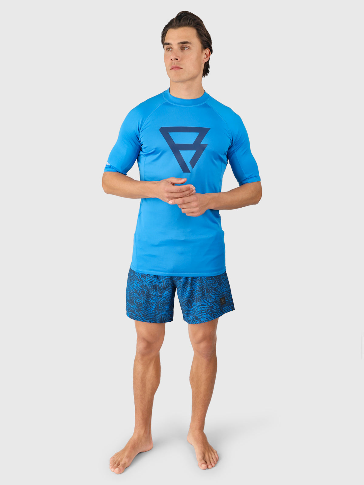 Waveguard Herren Rashguard | Neon Blue