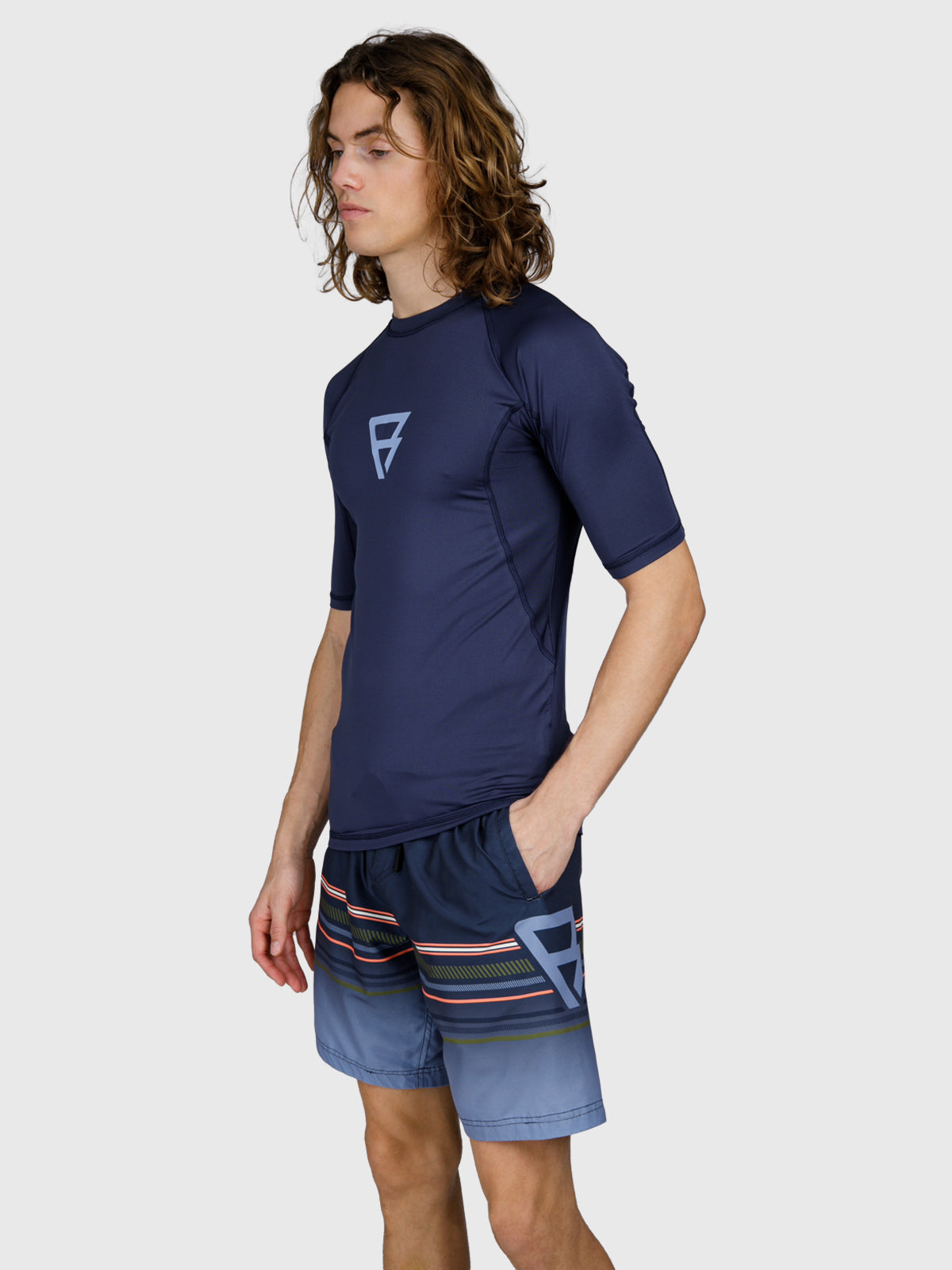 Waveguard Heren Rashguard | Neon Blue