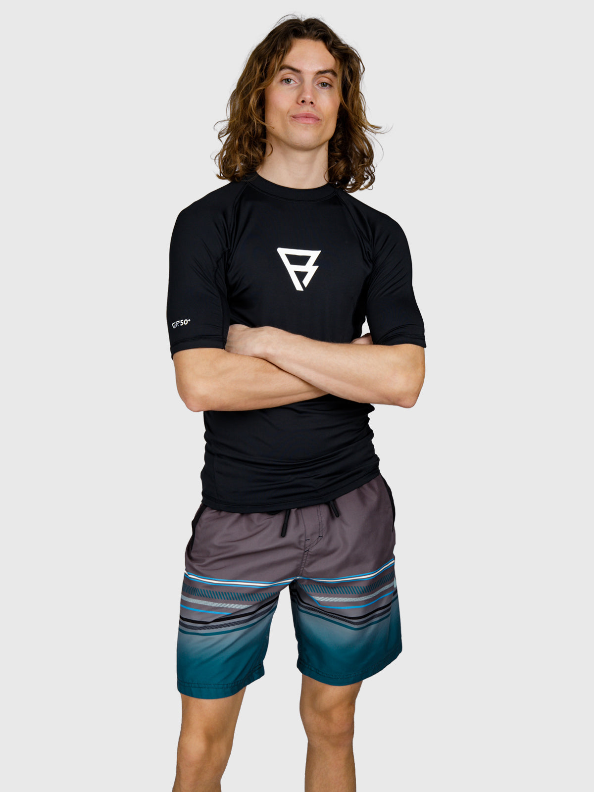 Waveguard Heren Rashguard | Neon Blue