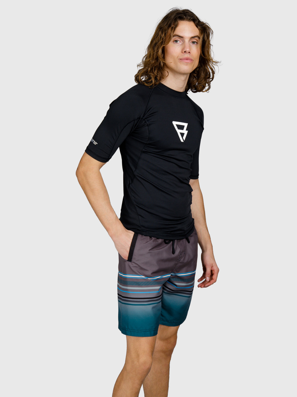 Waveguard Heren Rashguard | Neon Blue