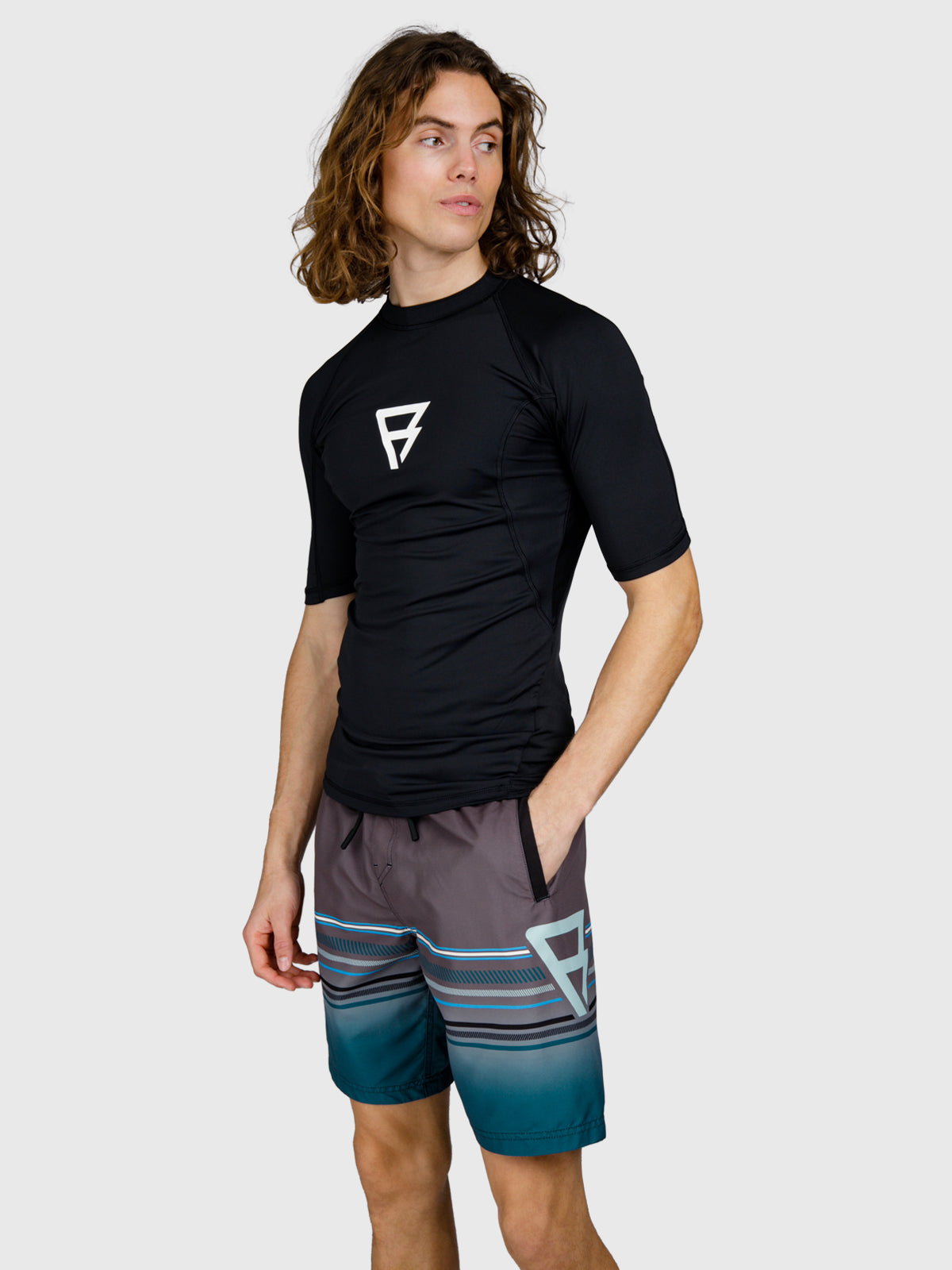 Waveguard Heren Rashguard | Neon Blue