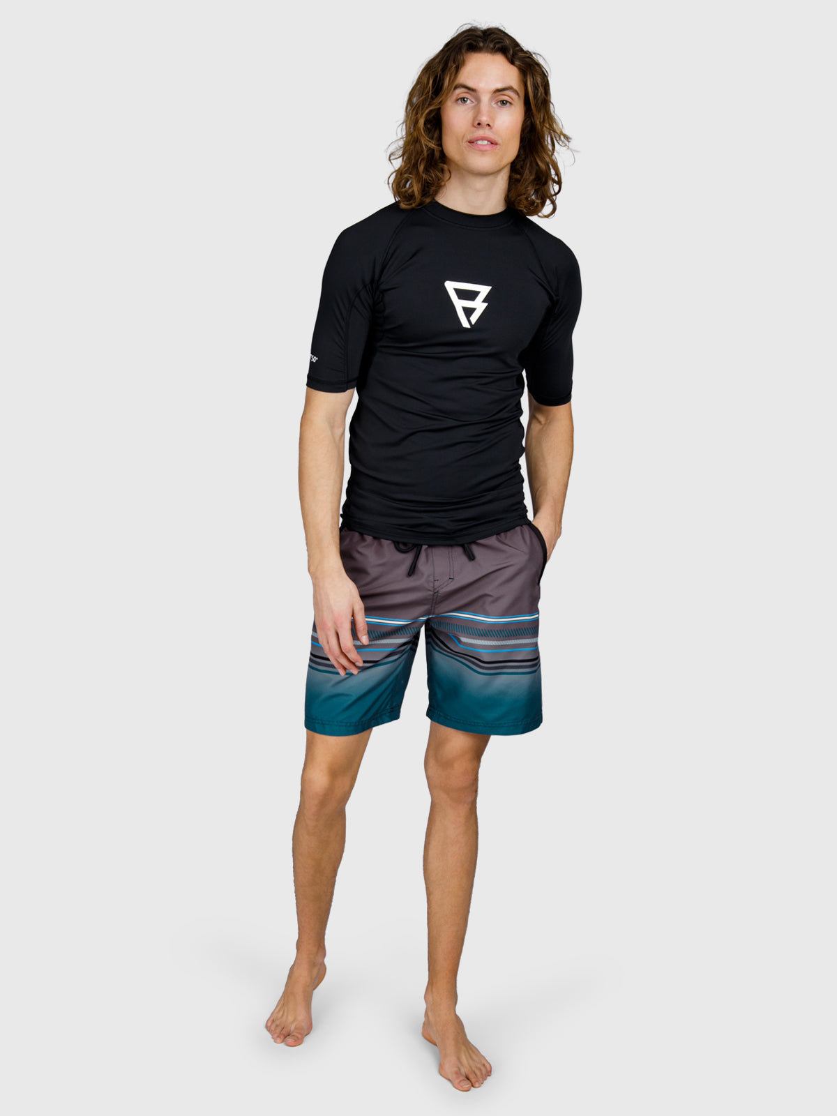 Waveguard Heren Rashguard | Neon Blue