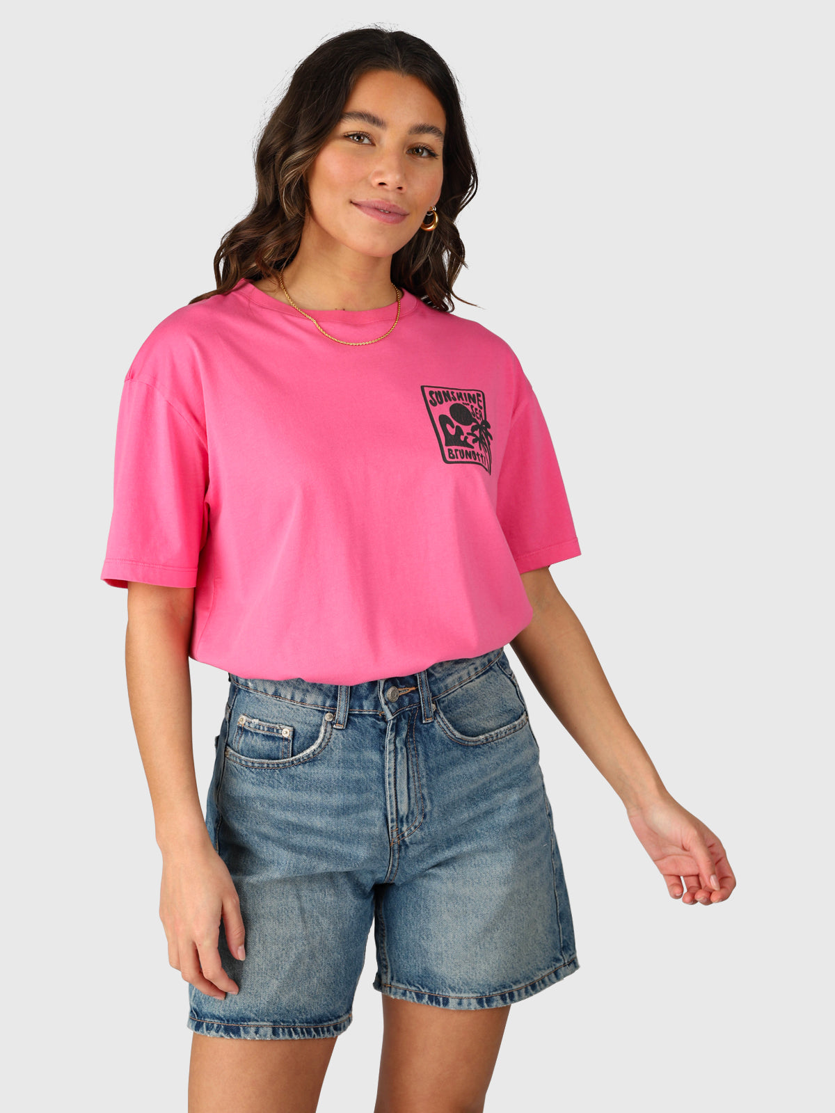 Sunnia Damen T-shirt | Shocking Pink