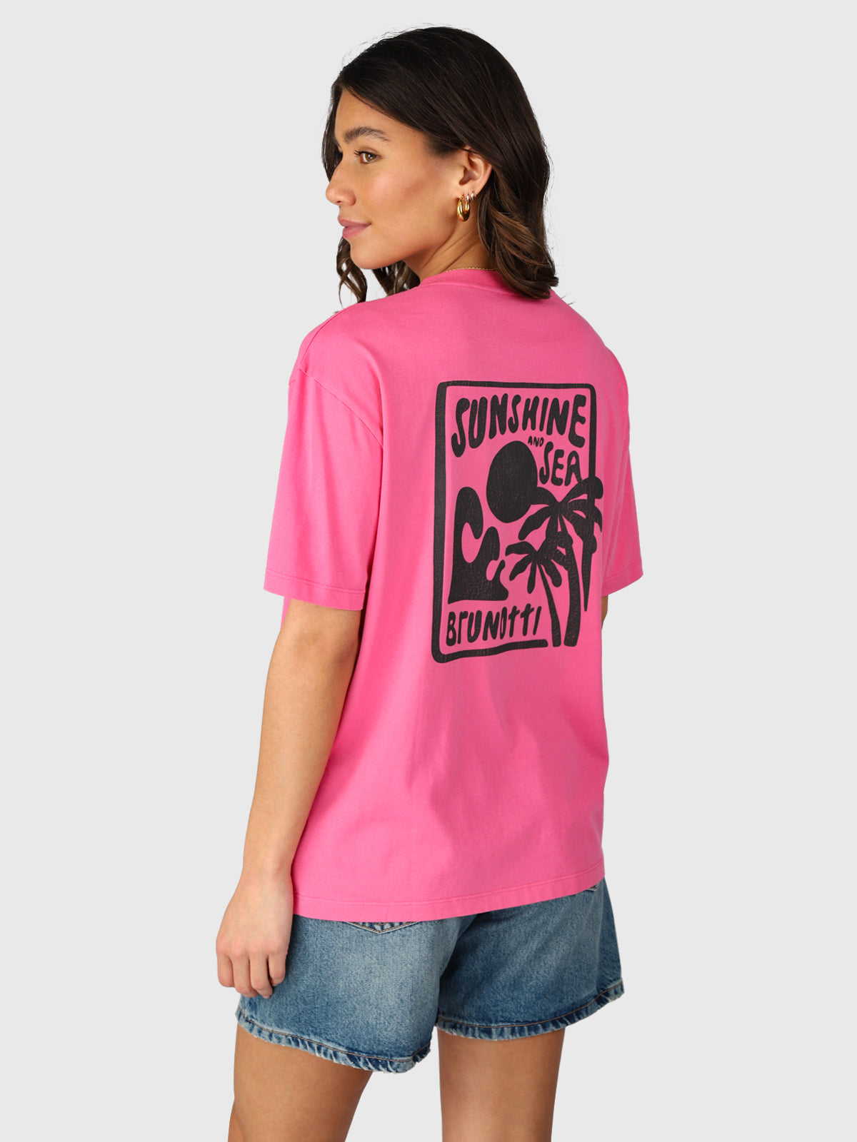 Sunnia Damen T-shirt | Shocking Pink
